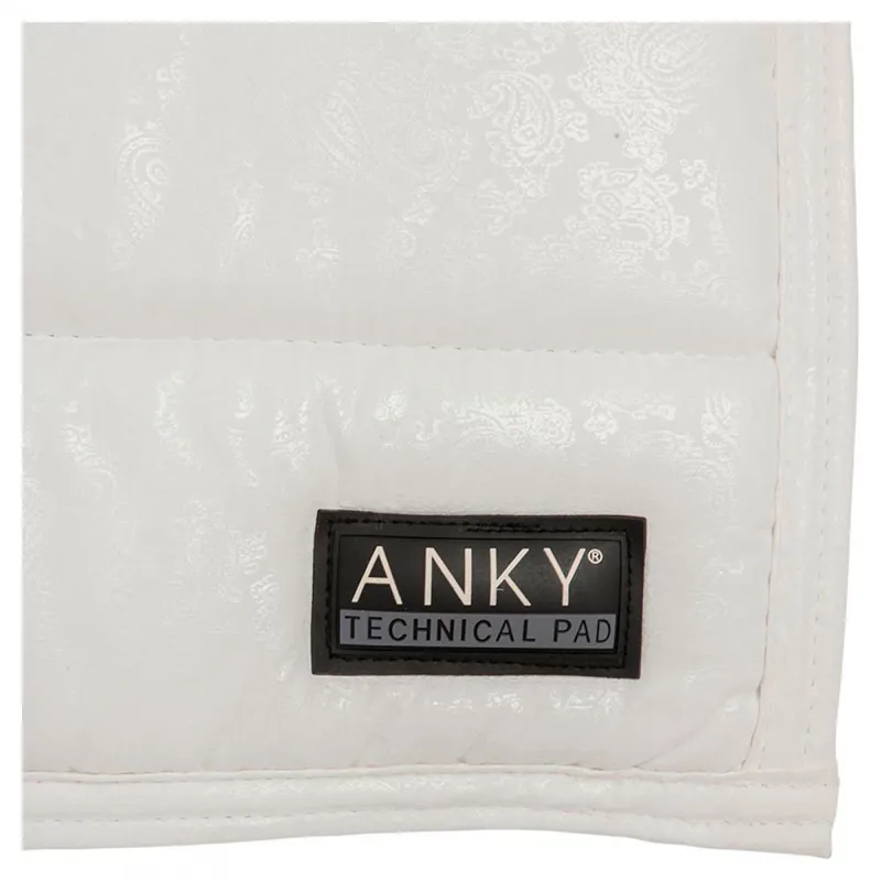 Anky Paisley Dressage Saddle Pad Limited Edition White-1